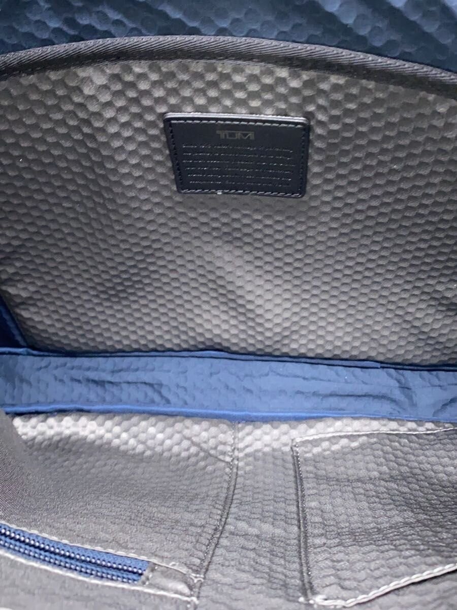 TUMI Business Briefcase Black Slim Plain Leather Handle 39cm