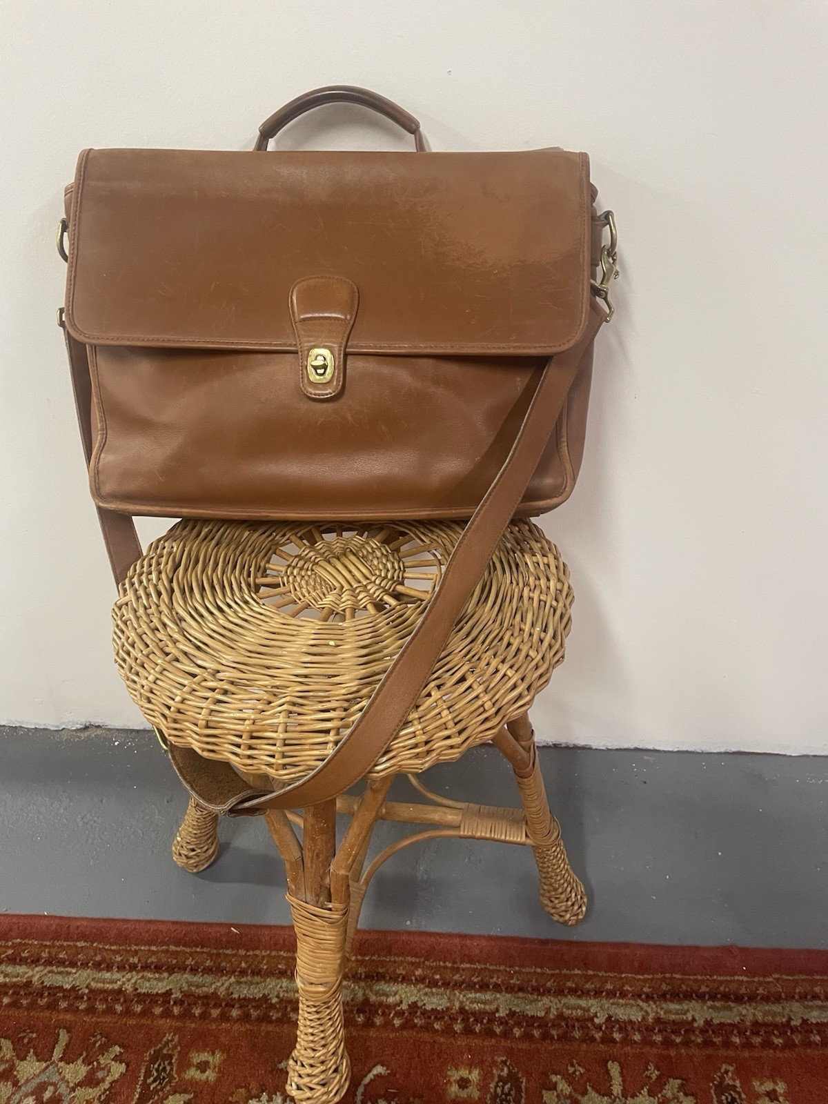 Vintage Coach Briefcase No. G7S-0542 British Tan