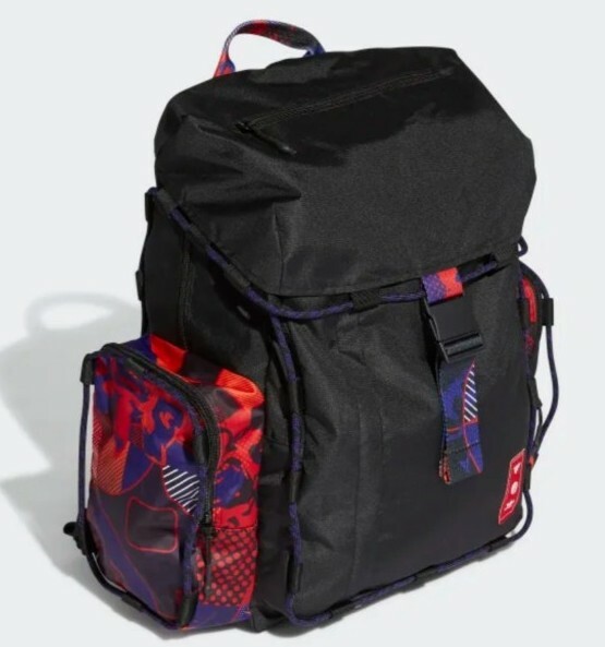 adidas Unisex Toploader Backpack, Travel/Gym/Sports Bag, Black/Multicolor GT6662