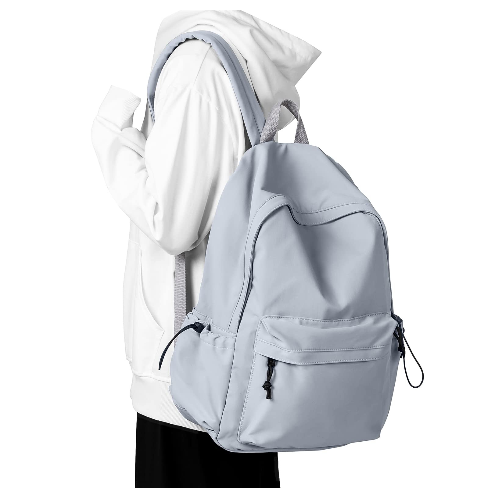 Blue Middle School Backpack College Students High School Waterproof Bookbag Teen