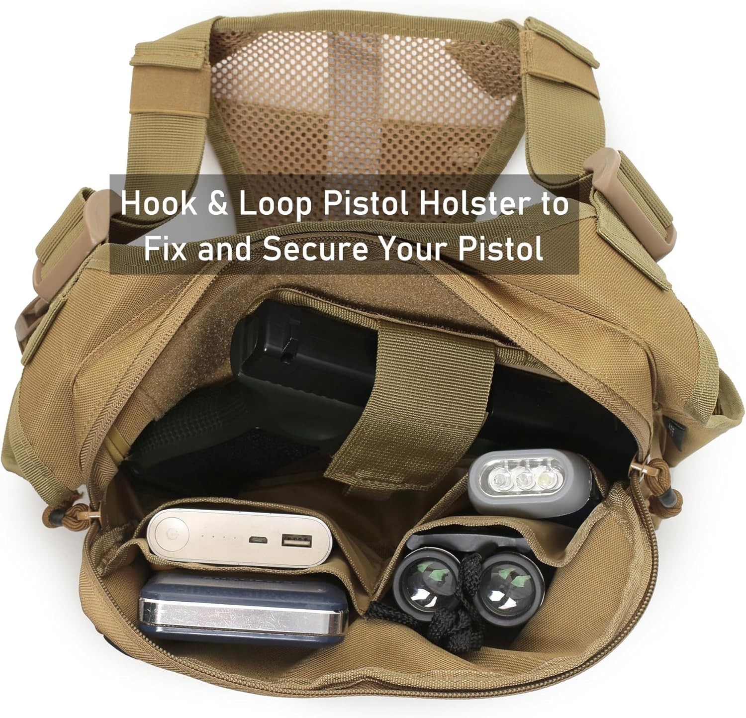 Sports Chest Pack Men Front Chest Bag Fits Most Pistols Chest Pouch Harness