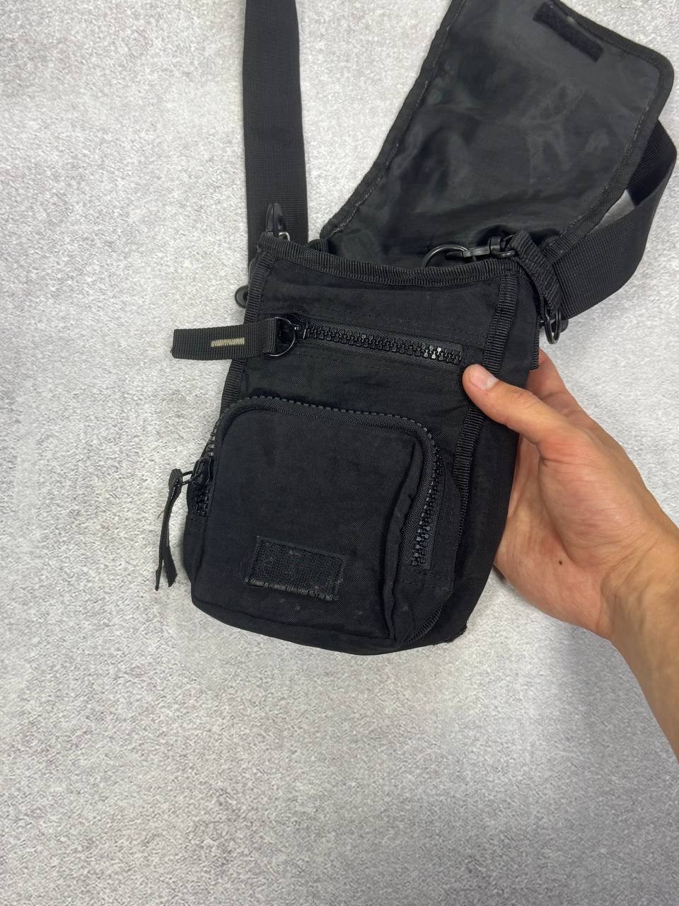 Vintage Diesel Nylon Y2K Black Shoulder Crossbody Sling Bag Men Rare Messenger