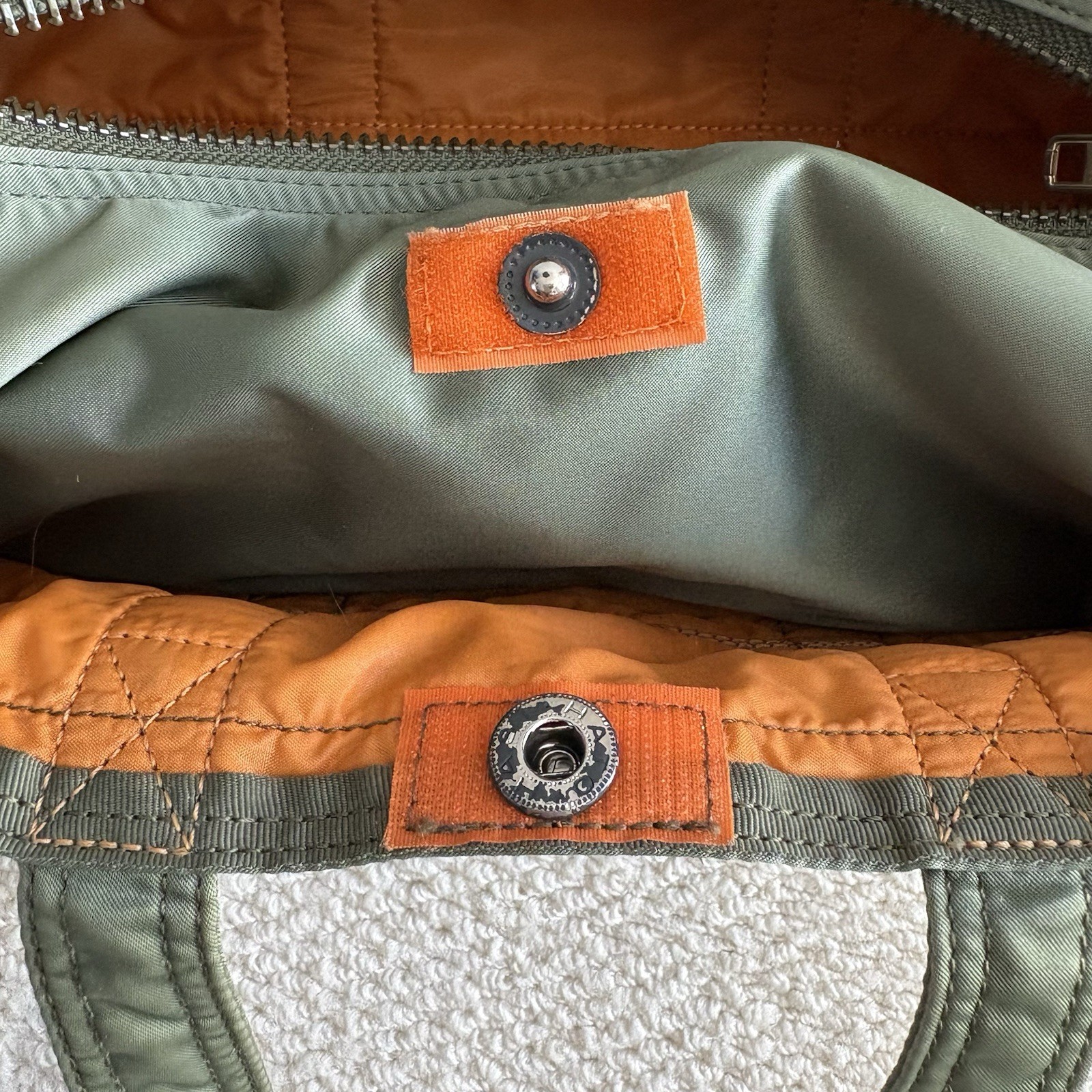 Yoshida & Co. Porter Tanker Mini Boston Bag Sage Green Used 28cm×13cm×12cm