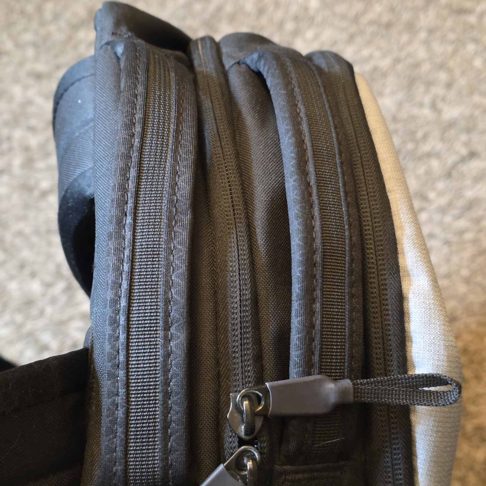 The North Face Stalwart Backpack Mid Gray Dark Heather/Tnf Black Livin The Dream
