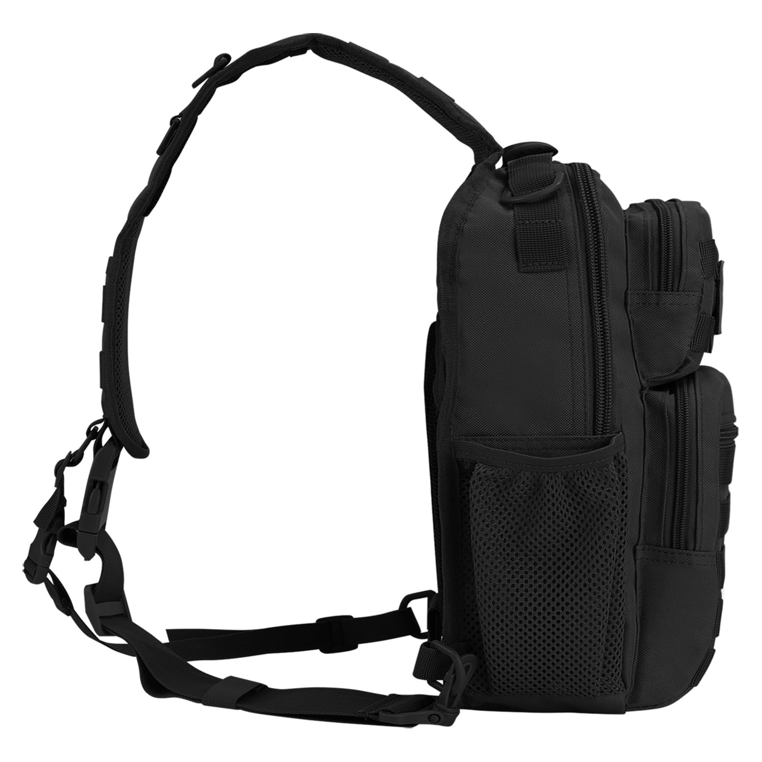 Rover Sling Pack Tactical Shoulder Sling Bag Backpack with Bottle Holder Cros…