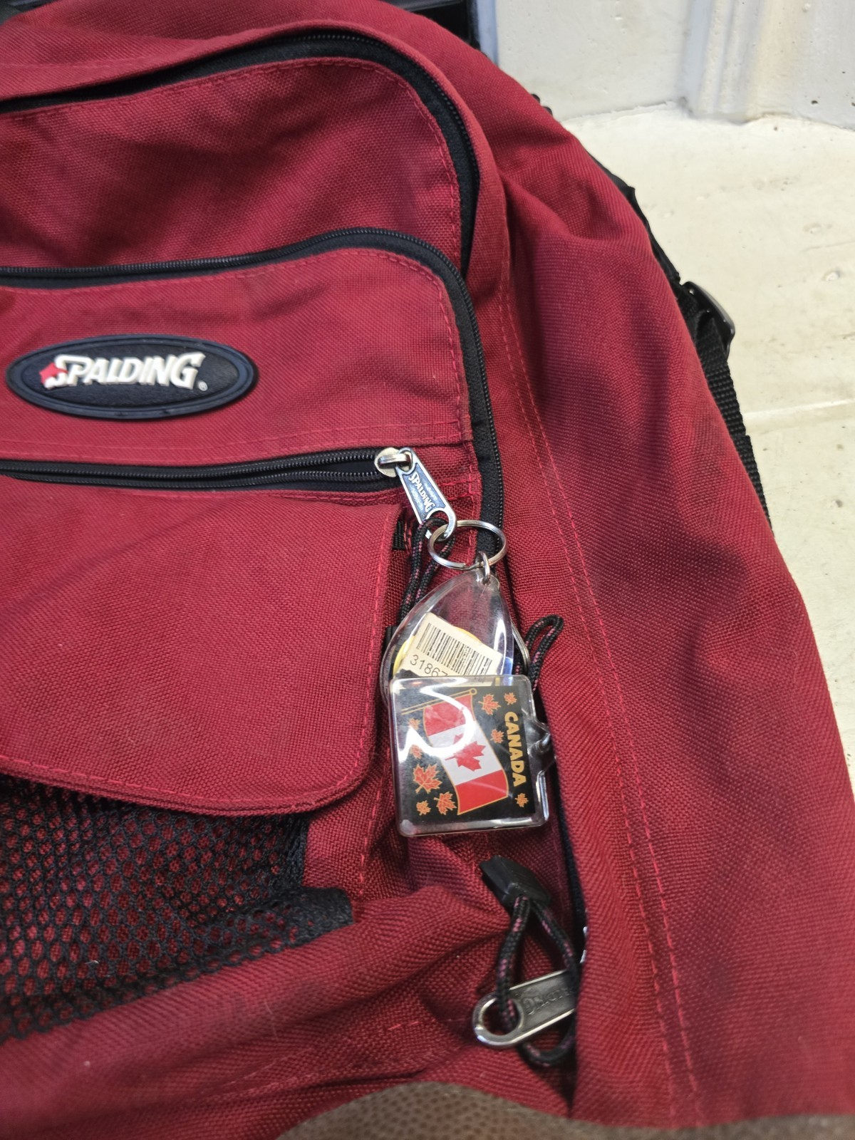 Spalding Backpack For Men Red Made In Sri Lanka