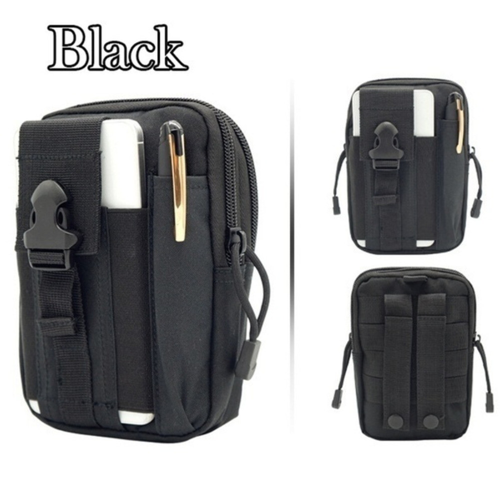 Men’s Tactical Molle Pouch EDC Military Pocket Waist Belt Waist Fanny Bags Pack