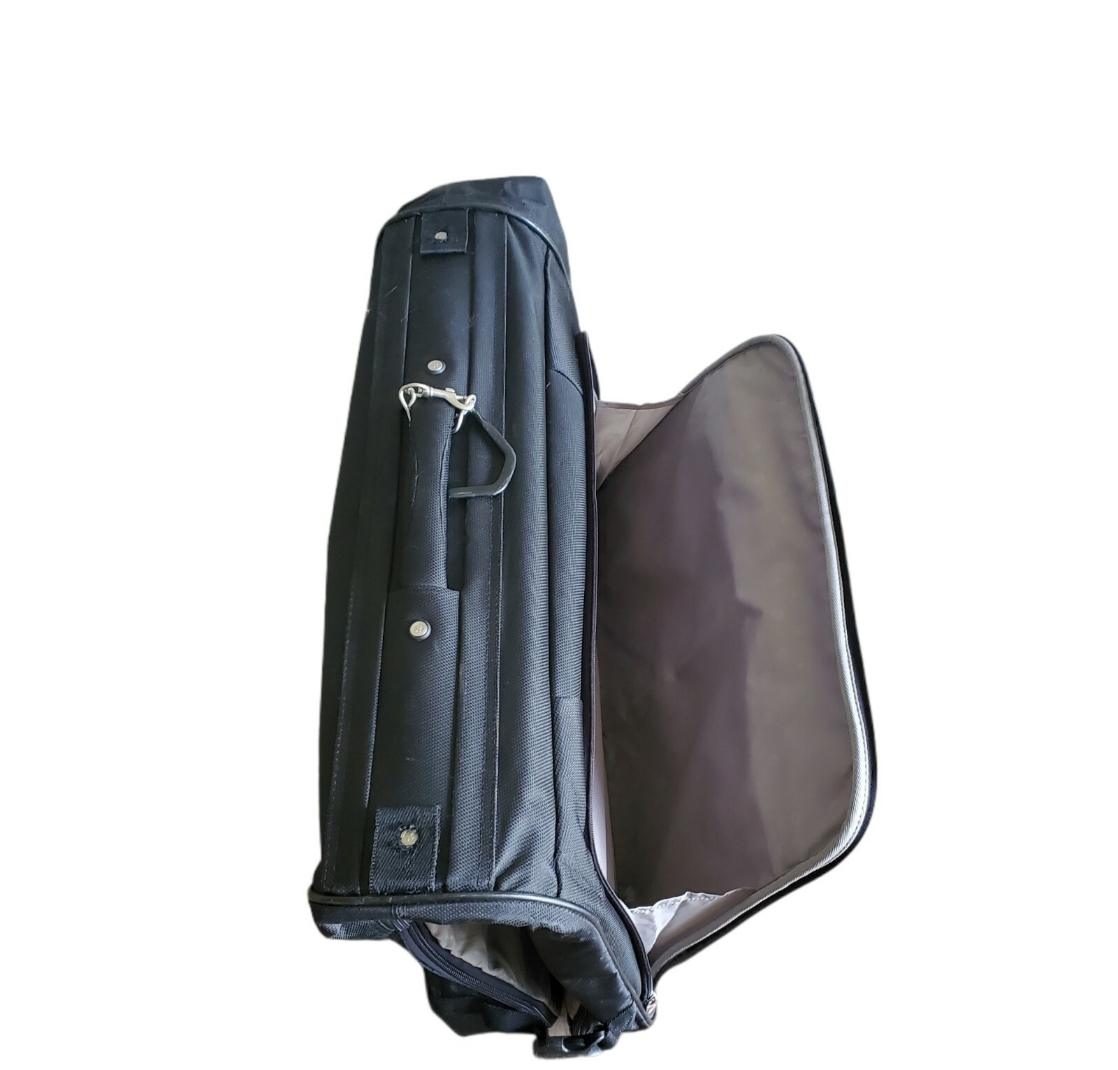 Swiss Alps Black Victorinox 24’x20 Travel Luggage Zippers Side Strap USA Seller