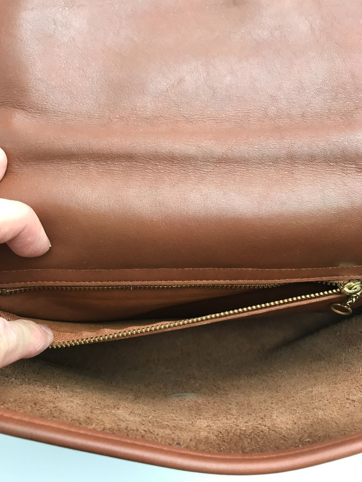 Vintage Coach Brown Leather Business Bag Briefcase Old Coach Classic USA