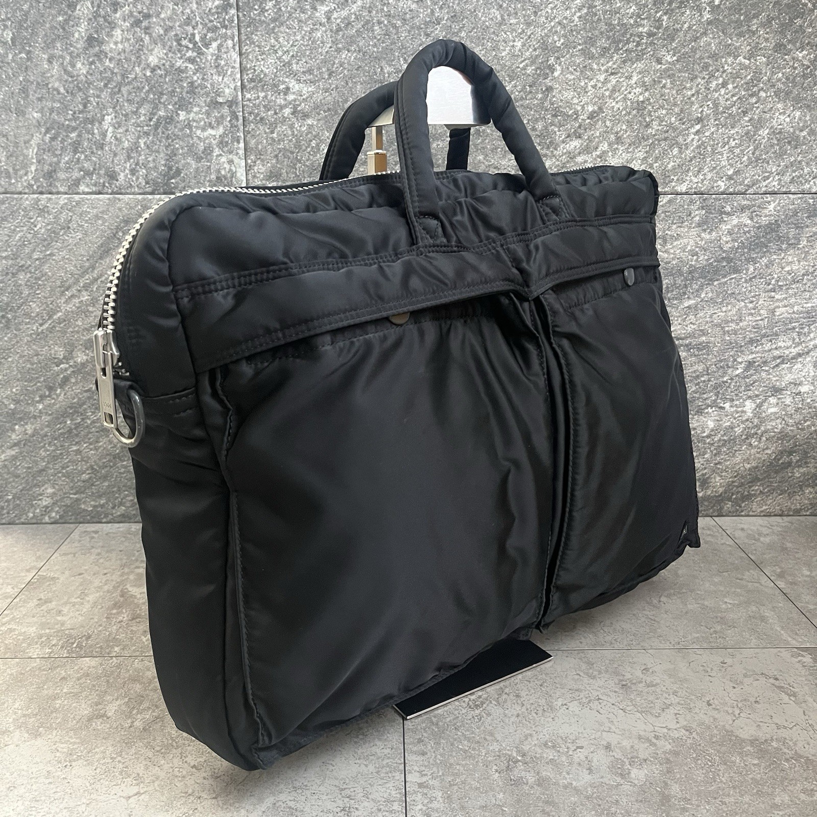 Porter Yoshida tanker briefcase helmet bag black bag nylon made in japan A4