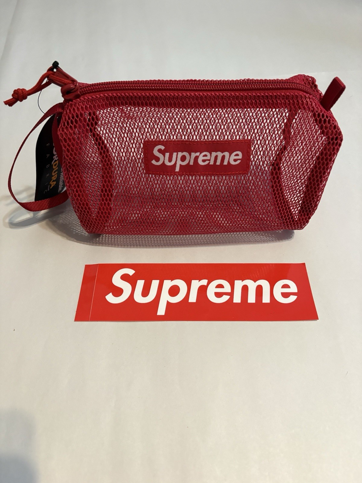 Supreme Mesh Utility Pouch Dark Red SS20 – Brand New With Tags