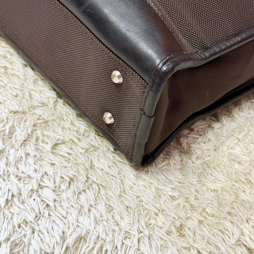 Burberry Black Label Business Bag Briefcase Leather Brown Men Bag Accessory JPN