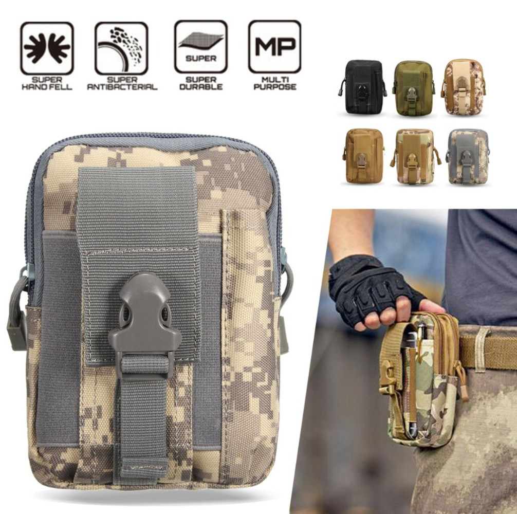 Tactical Cell Phone Pouch Case Army Waist Holster with Belt Molle Loop Holder US