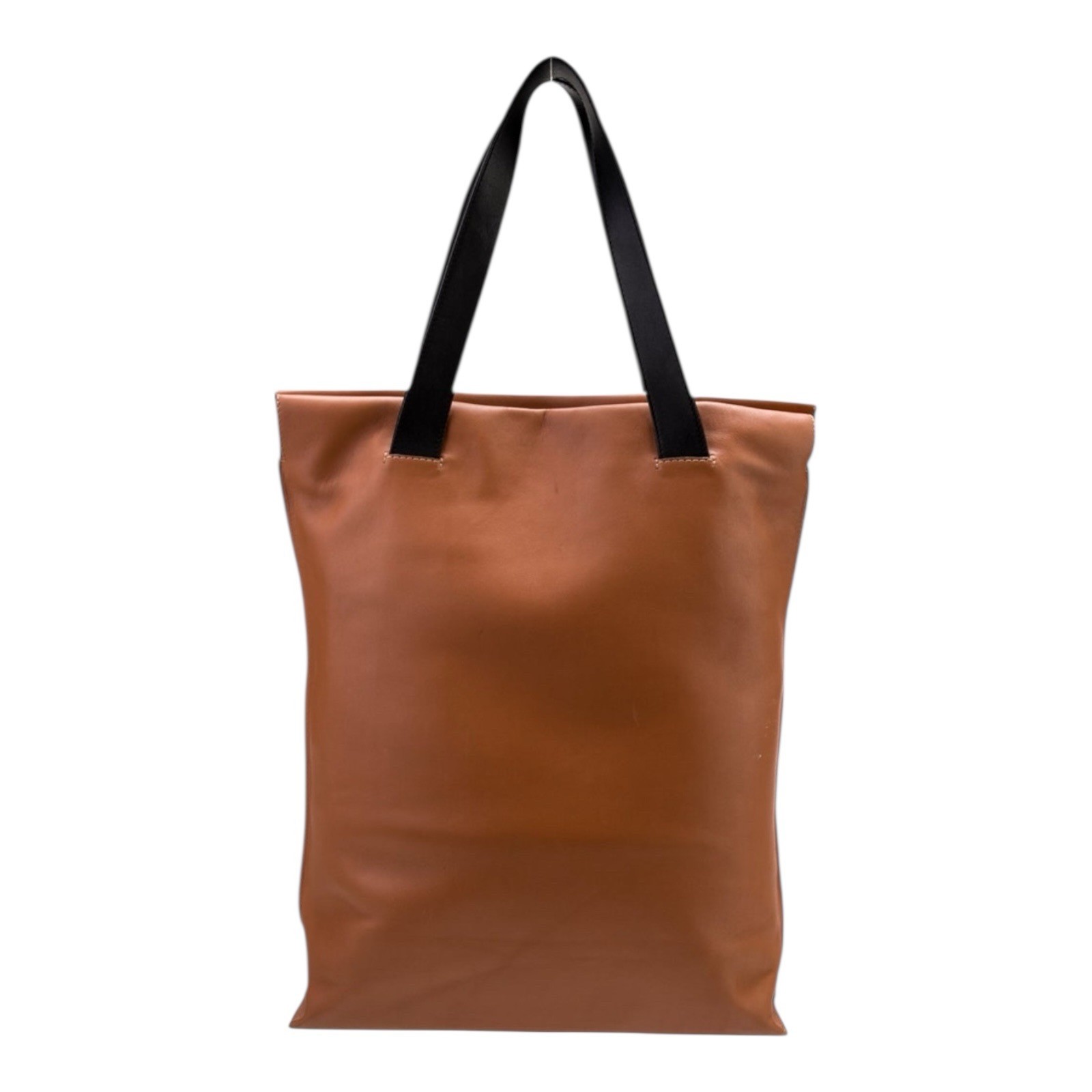 Used Loewe Logo Leather Shopper Bag Tote Unisex