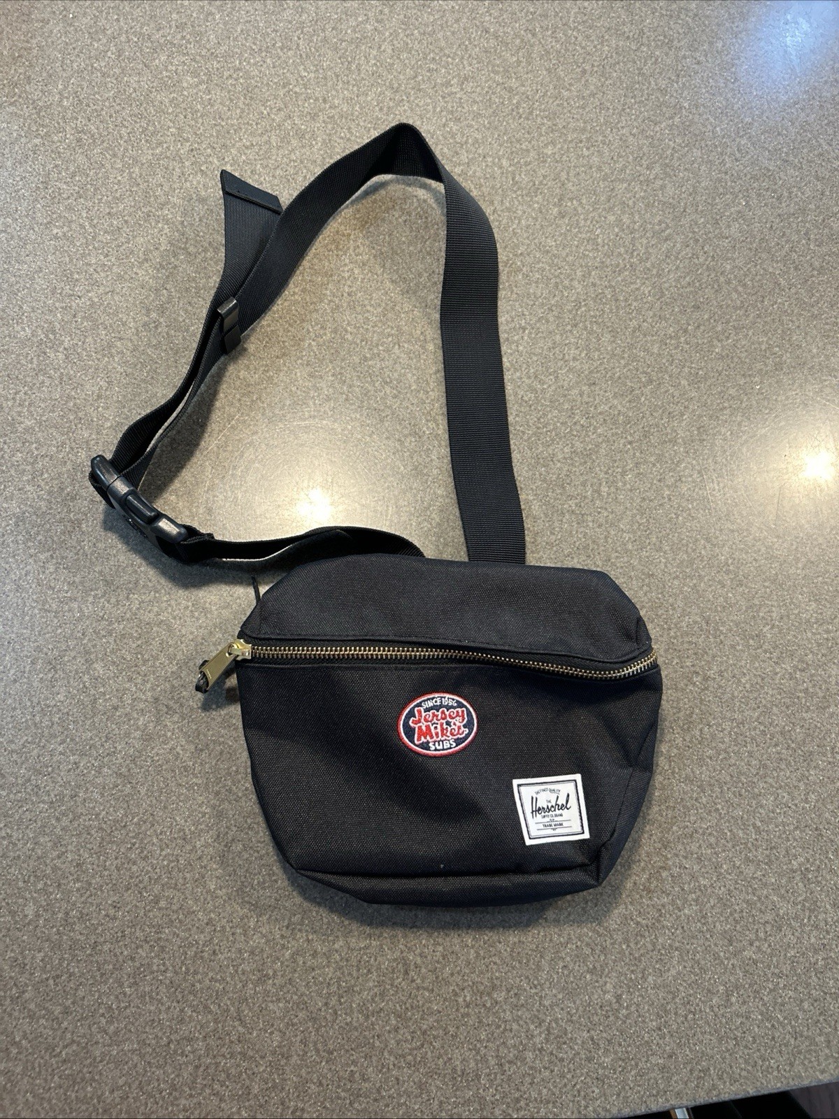 Jersey Mike’s Embroidered Herschel Supply Co. Black Hip Pack Fanny Bag