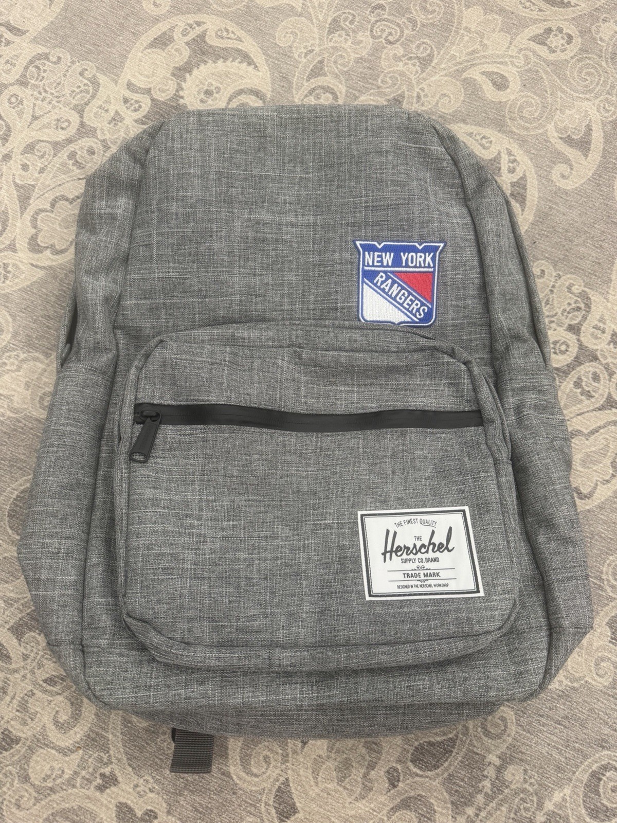 Brand New With Tags Herschel X New York Rangers Backpack – Raven Crosshatch Gray