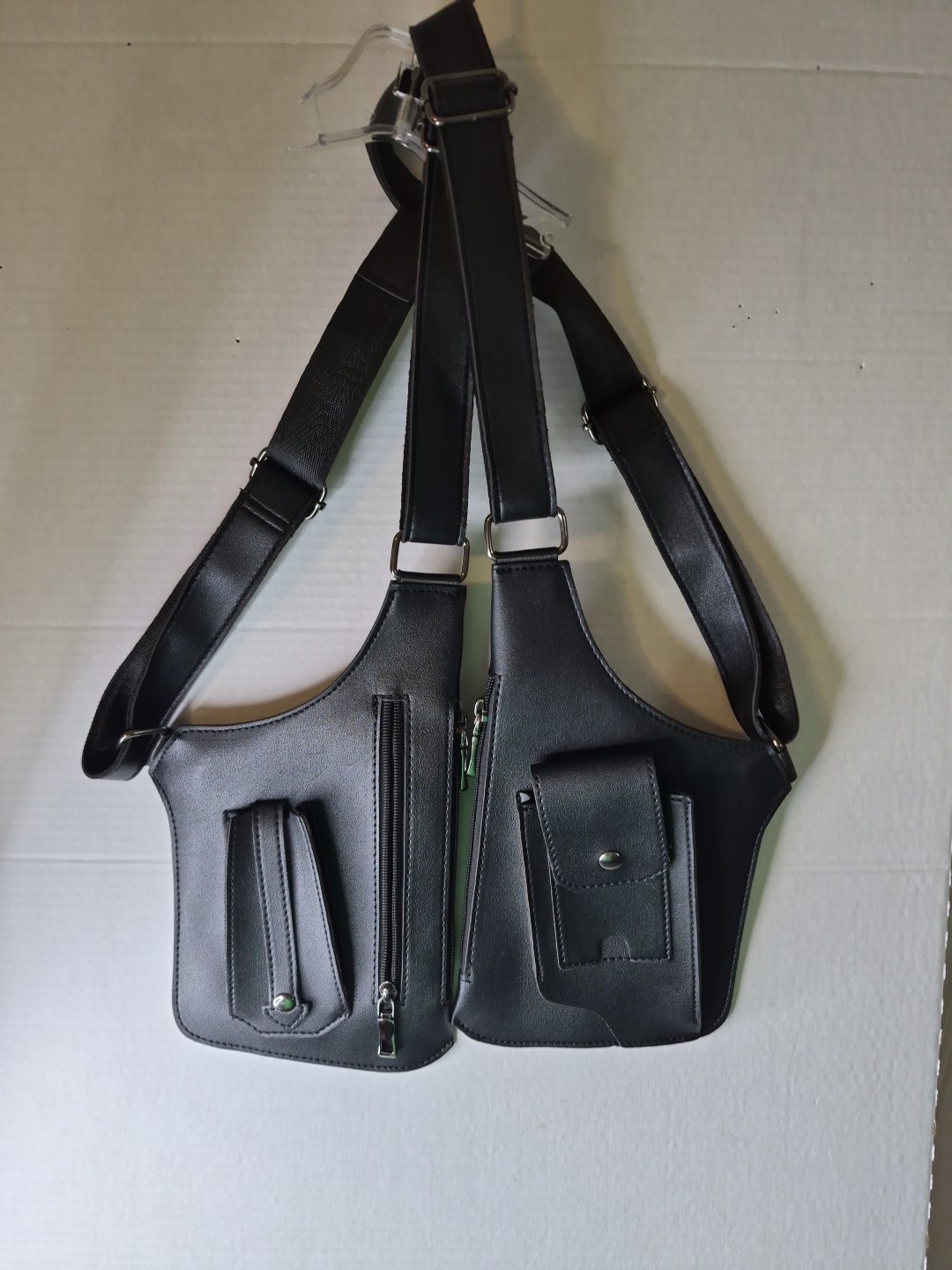 New Adjustable Anti-Theft Underarm Shoulder Bag PU Leather Wallet Holster Bag
