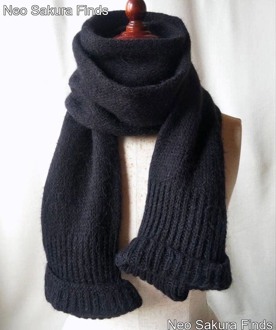 Ann Demeulemeester Sleeve Muffler Wool Alpaca Belgium 90s