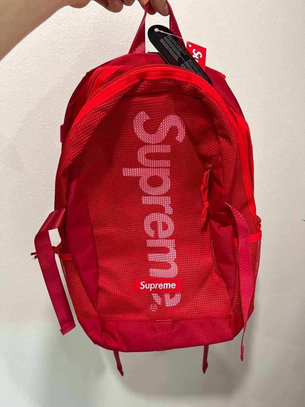 Supreme red Backpack SS20