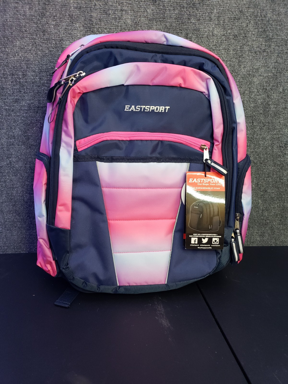 East Sport Backpack Expandable Titan Backpack/Book Bag. Multi-Purpose Oversized