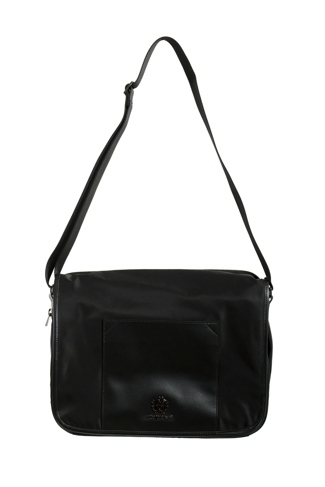 Roberto Cavalli Men’s Black Shoulder Messenger Bag