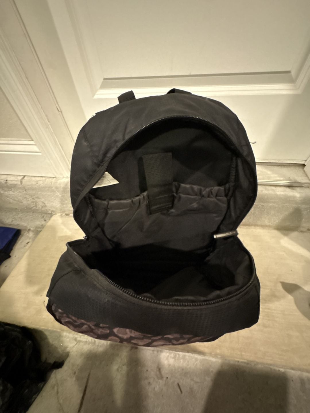 Jordan Elephant Print Backpack Black Grey