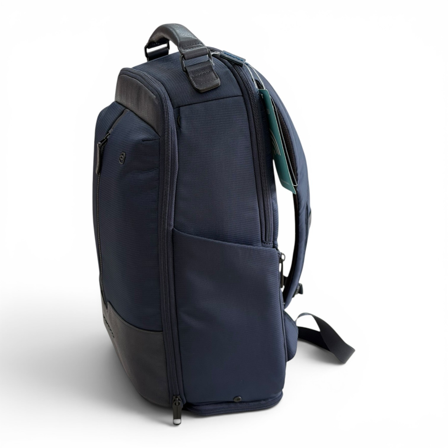 PIQUADRO men’s backpack leather backpack with computer made in Italy notebook