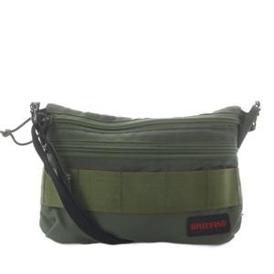 BRIEFING BEAMS BOY Khaki Nylon Shoulder Bag 18cm x 25.5cm Excellent Condition