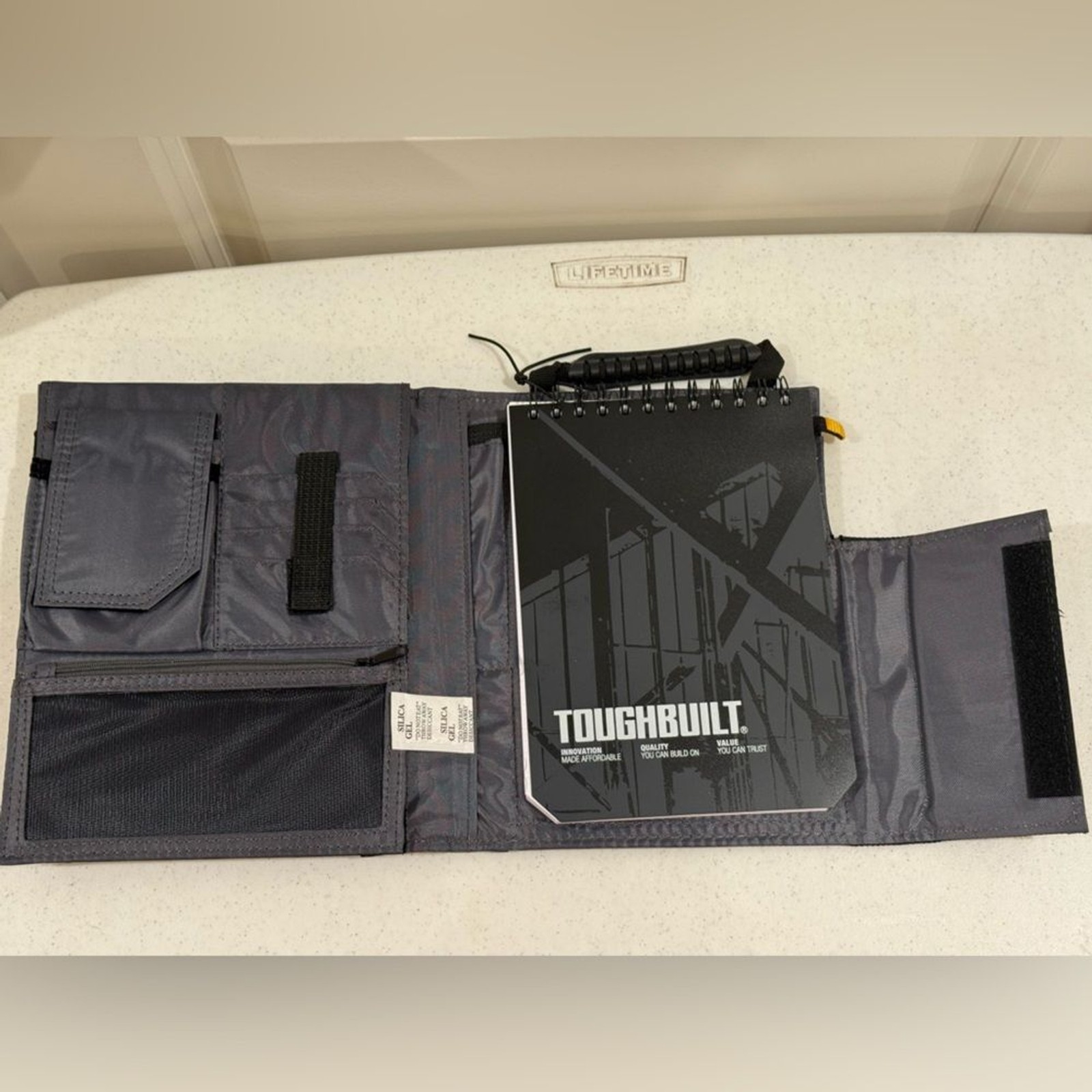 NEW ToughBuilt Black iPad Organizer + Grid Notebook ~ Model # TB -56-IP-C