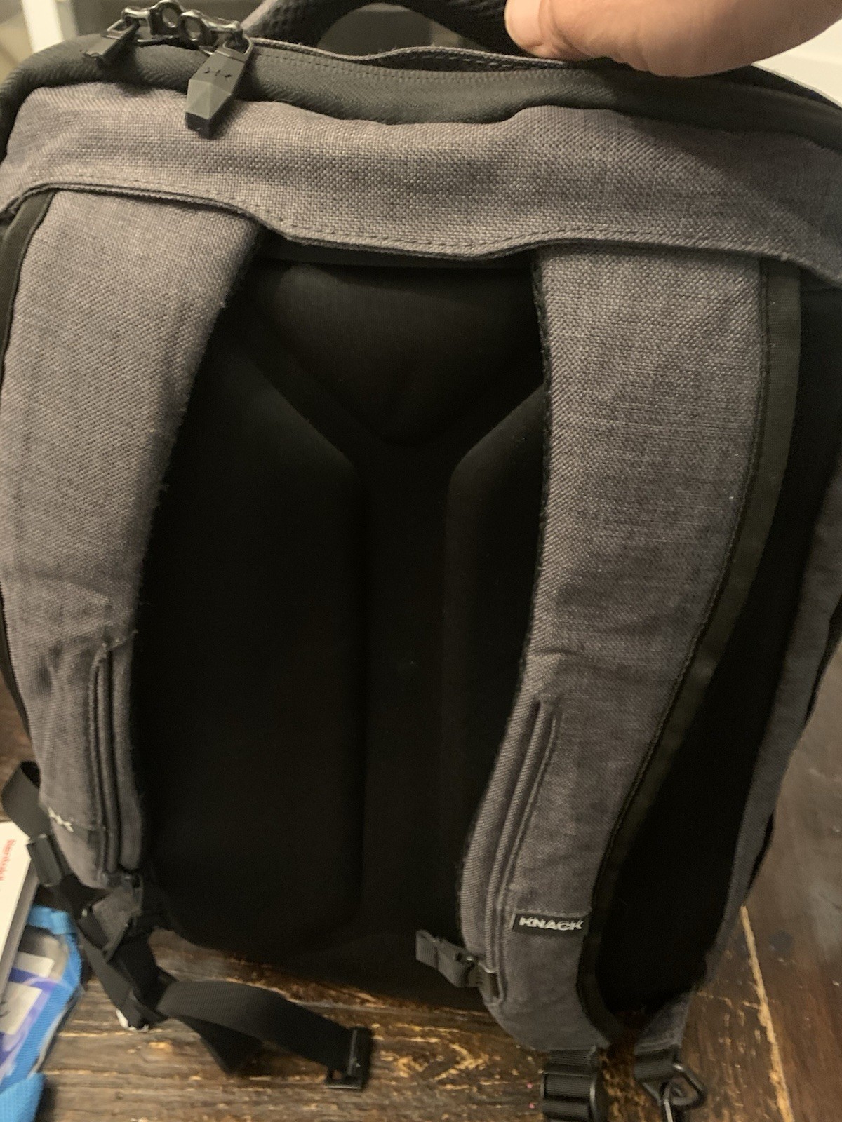 KNACK PACK Series 1 MEDIUM Expandable Backpack GRAY Travel 27-39 Liters