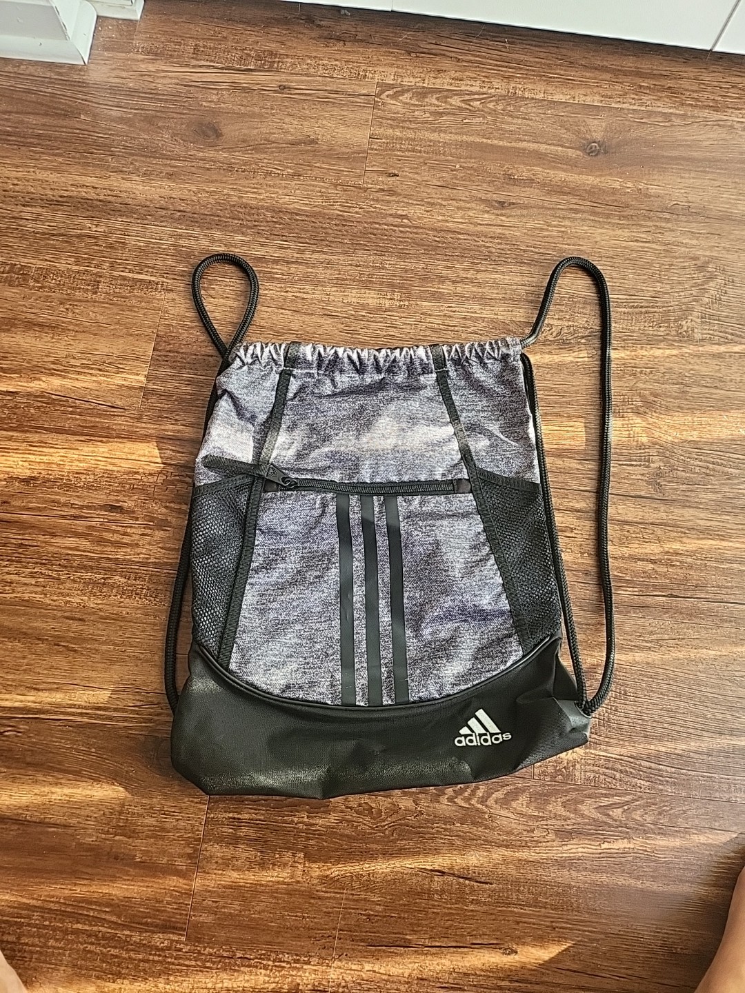 Adidas Argon Alliance II Sack Pack Gray & Black With Black Stripes