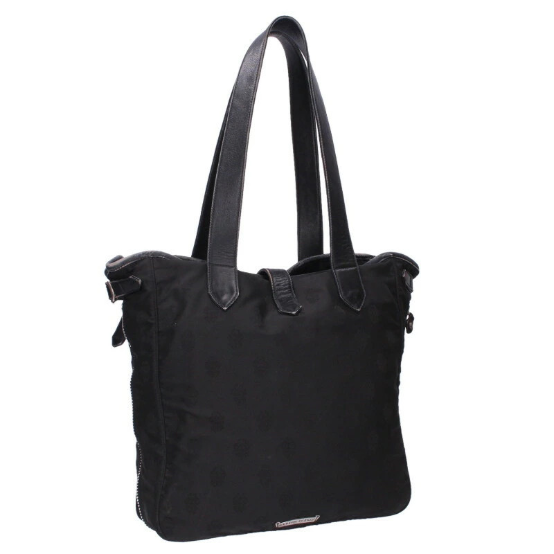 Chrome Hearts Leather switching nylon tote bag black 503062SJ02bb334 r51_0311
