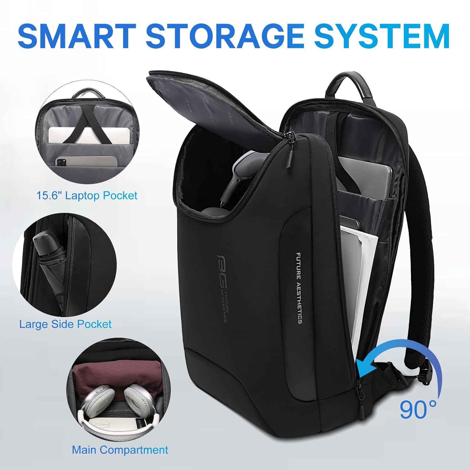 BANGE 15.6 Inch Laptop Backpack for Men and Women, Business Travel Backpack, Wat