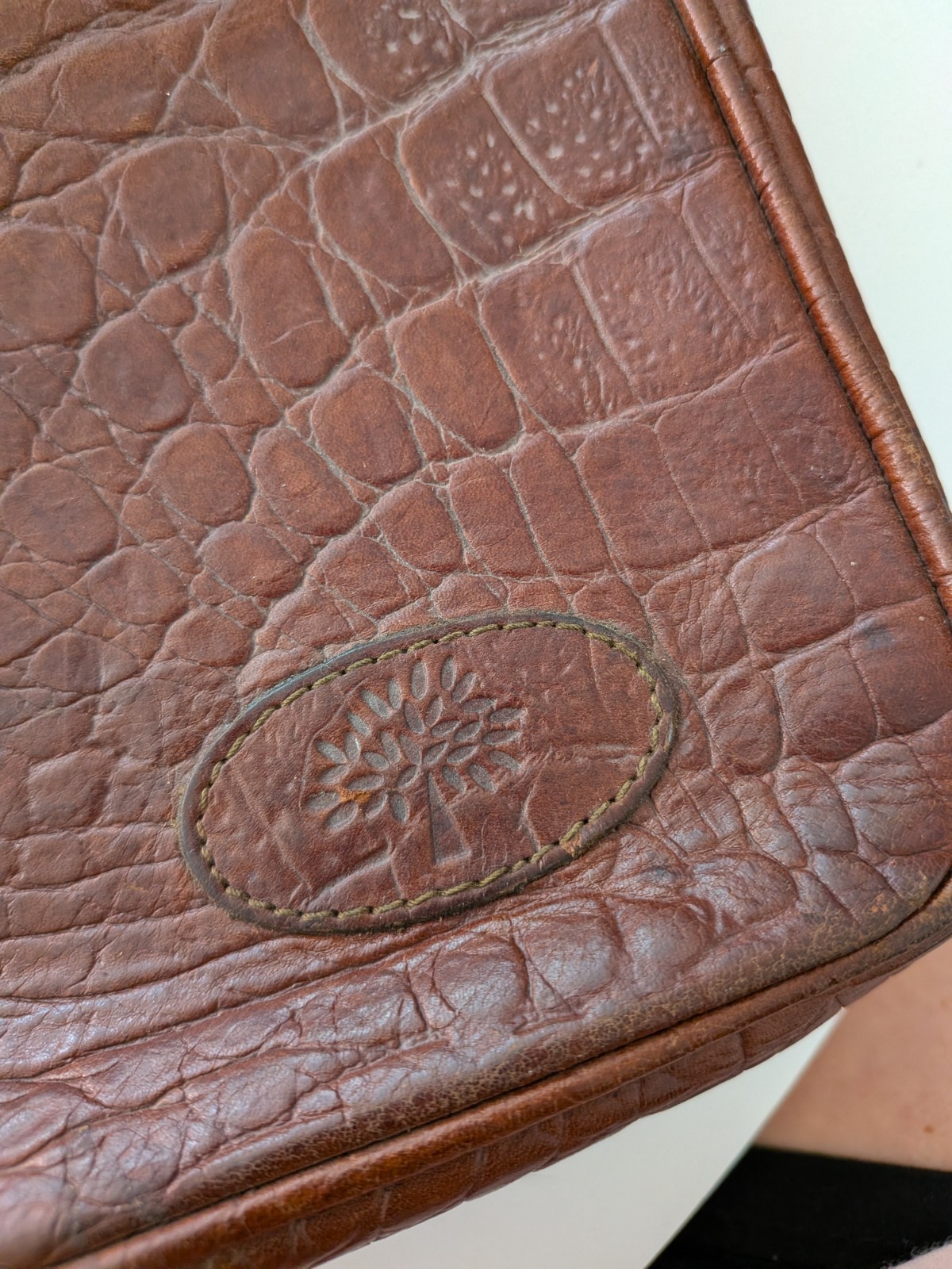 Vintage Mulberry Leather Briefcase / Document Case