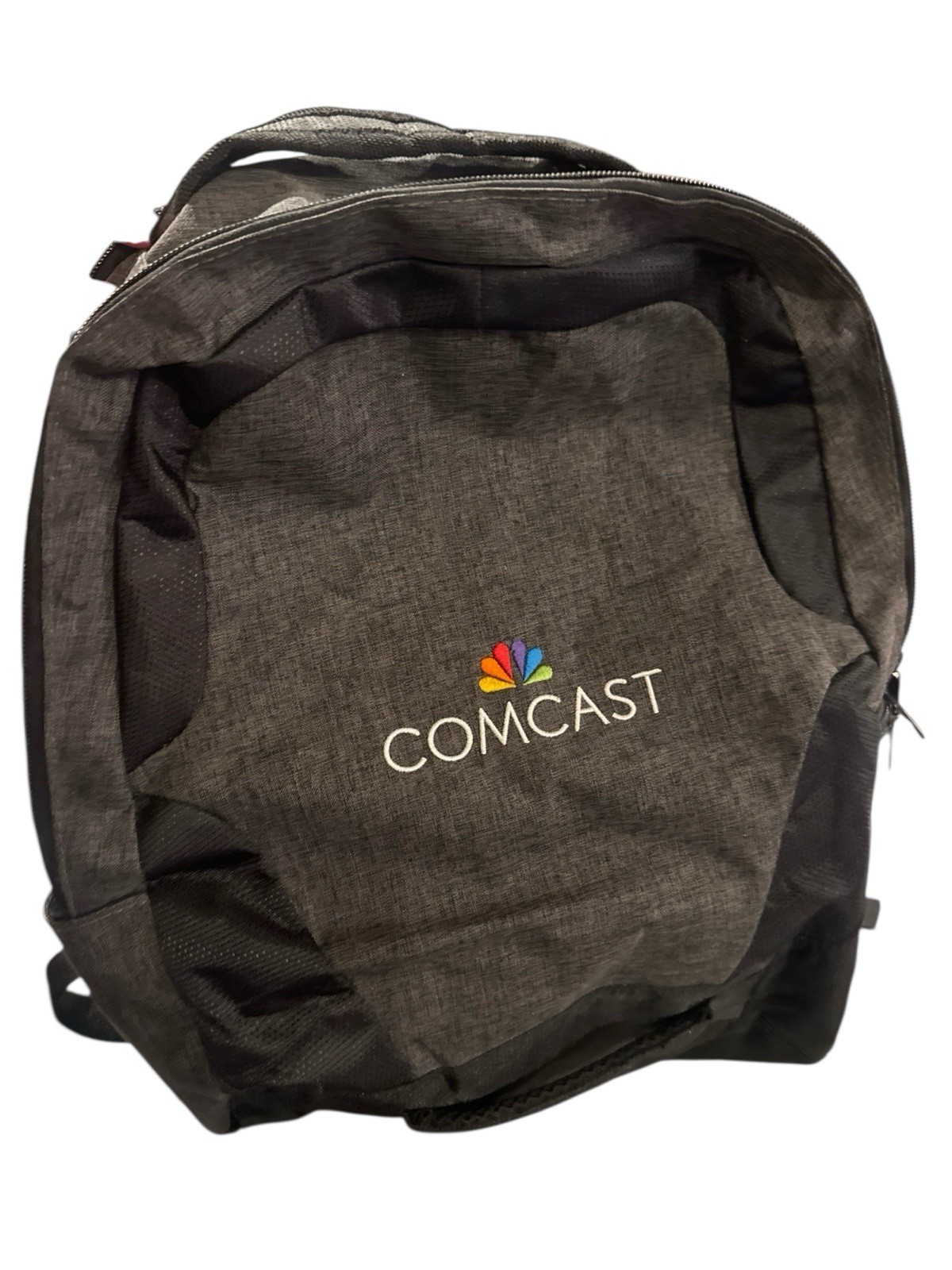 Comcast Dark Grey Backpack With Cable Cord, Water Bottle Slot Laptop Slot 21” T