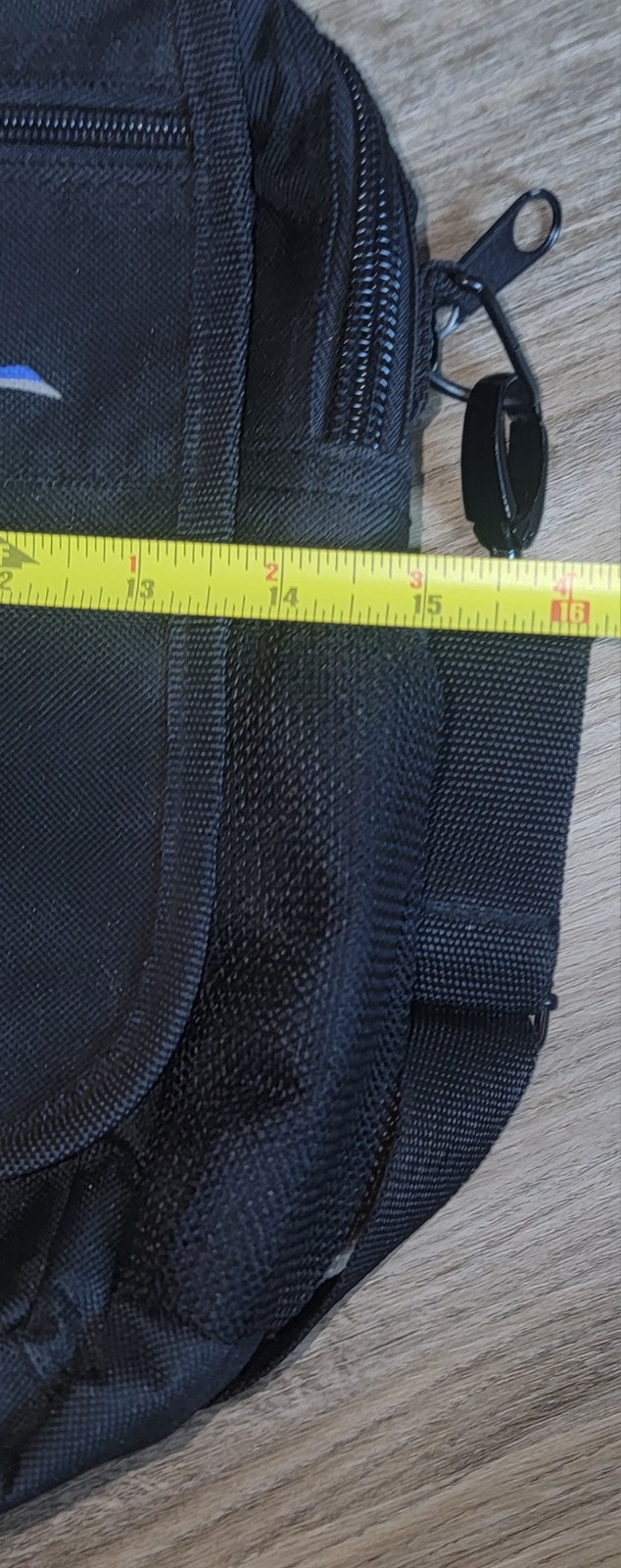 Overland Black Nylon Messenger Bag Laptop Case Crossbody Briefcase Travel Bag