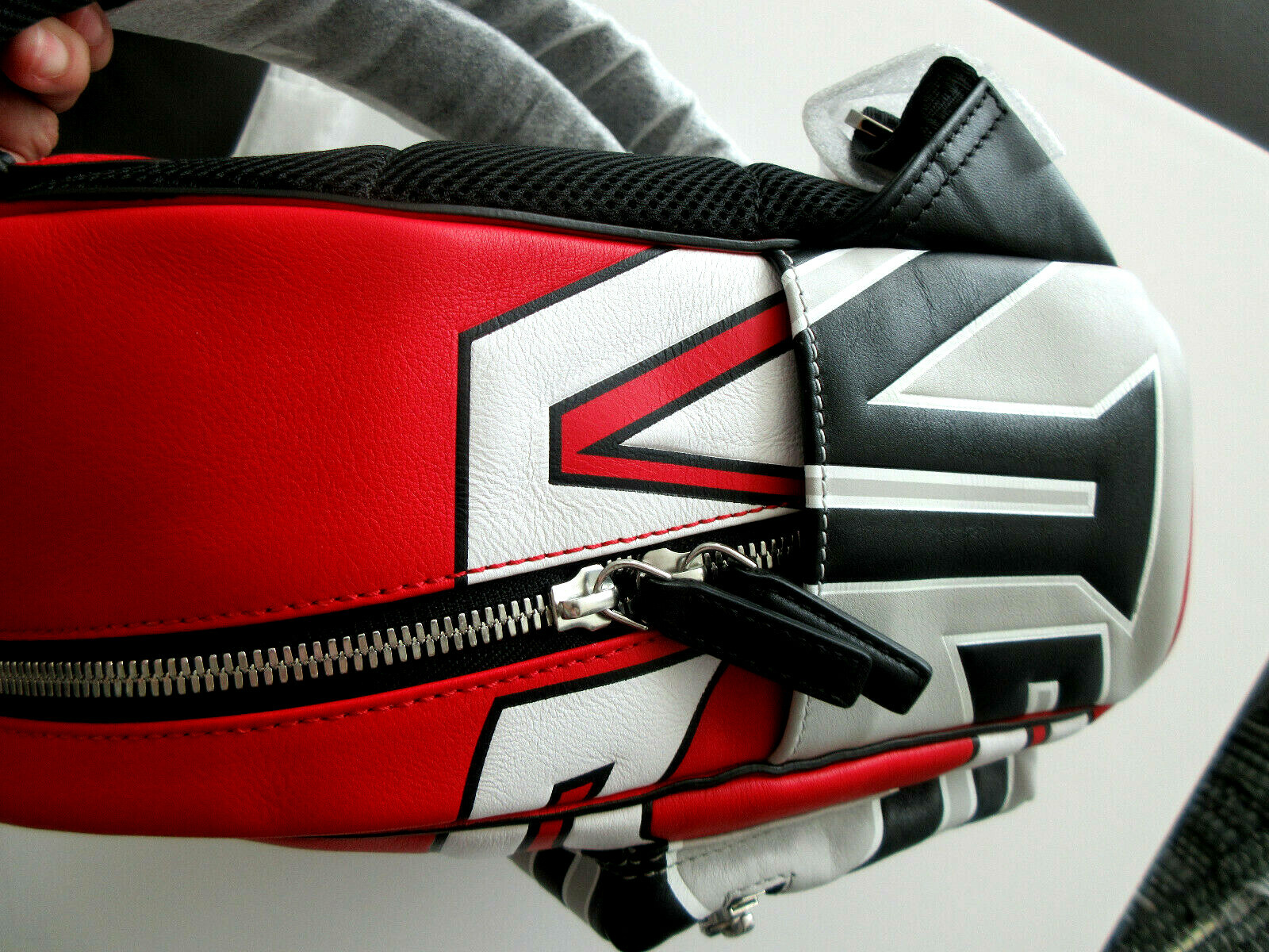 MCM Black Red Leather Contrast LIMITED EDITION Backpack MMK9SVE15RU $1,750