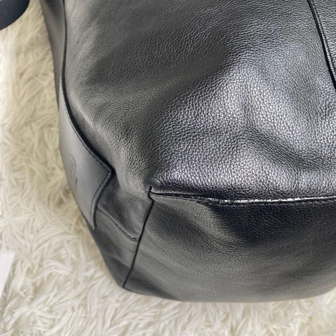 COACH Duffle Bag Large Capacity A4 PC Business Leather Black