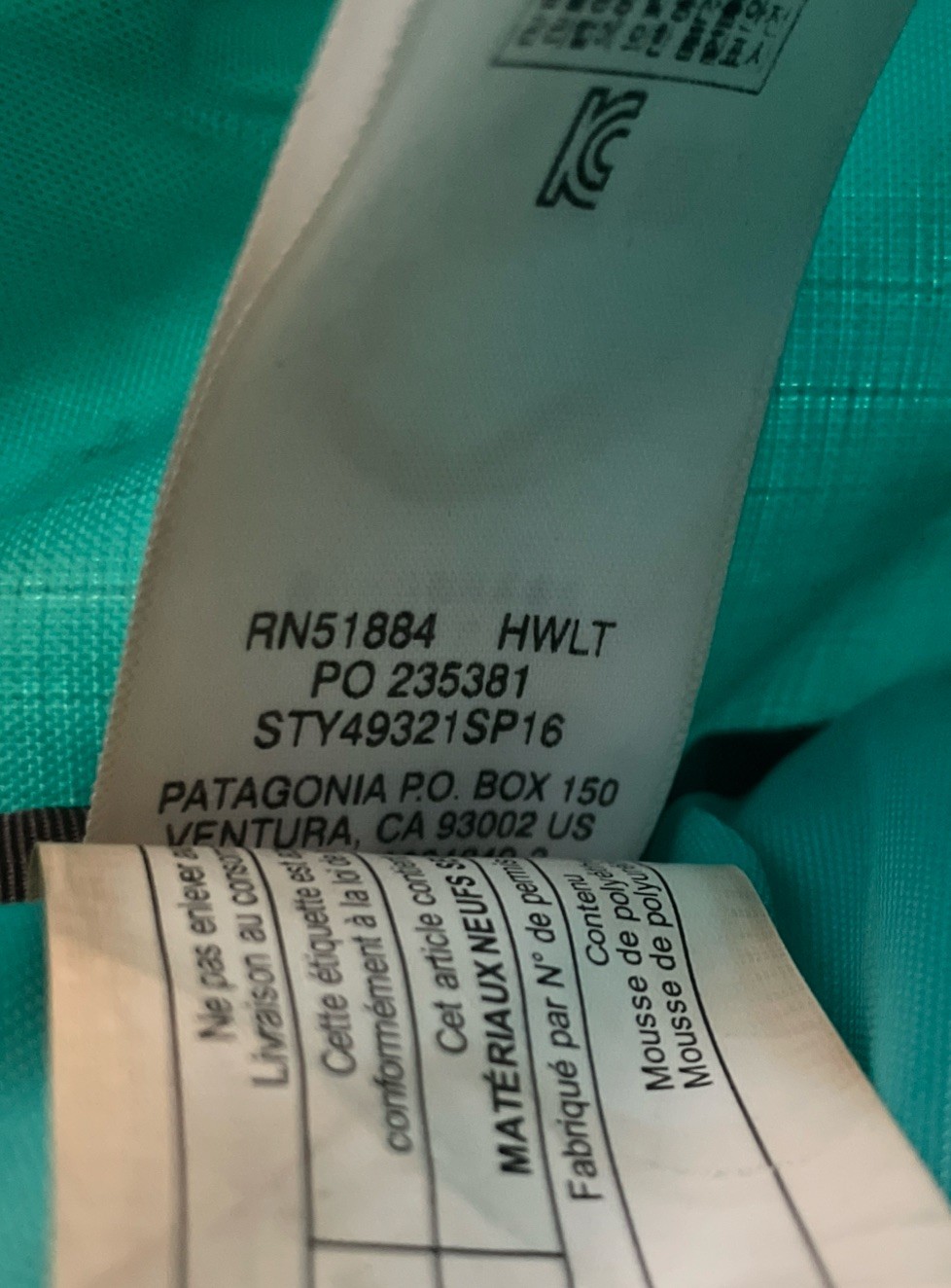 RARE Patagonia Black Hole Messenger 12L Bag Turquoise Green Yellow Laptop 49321