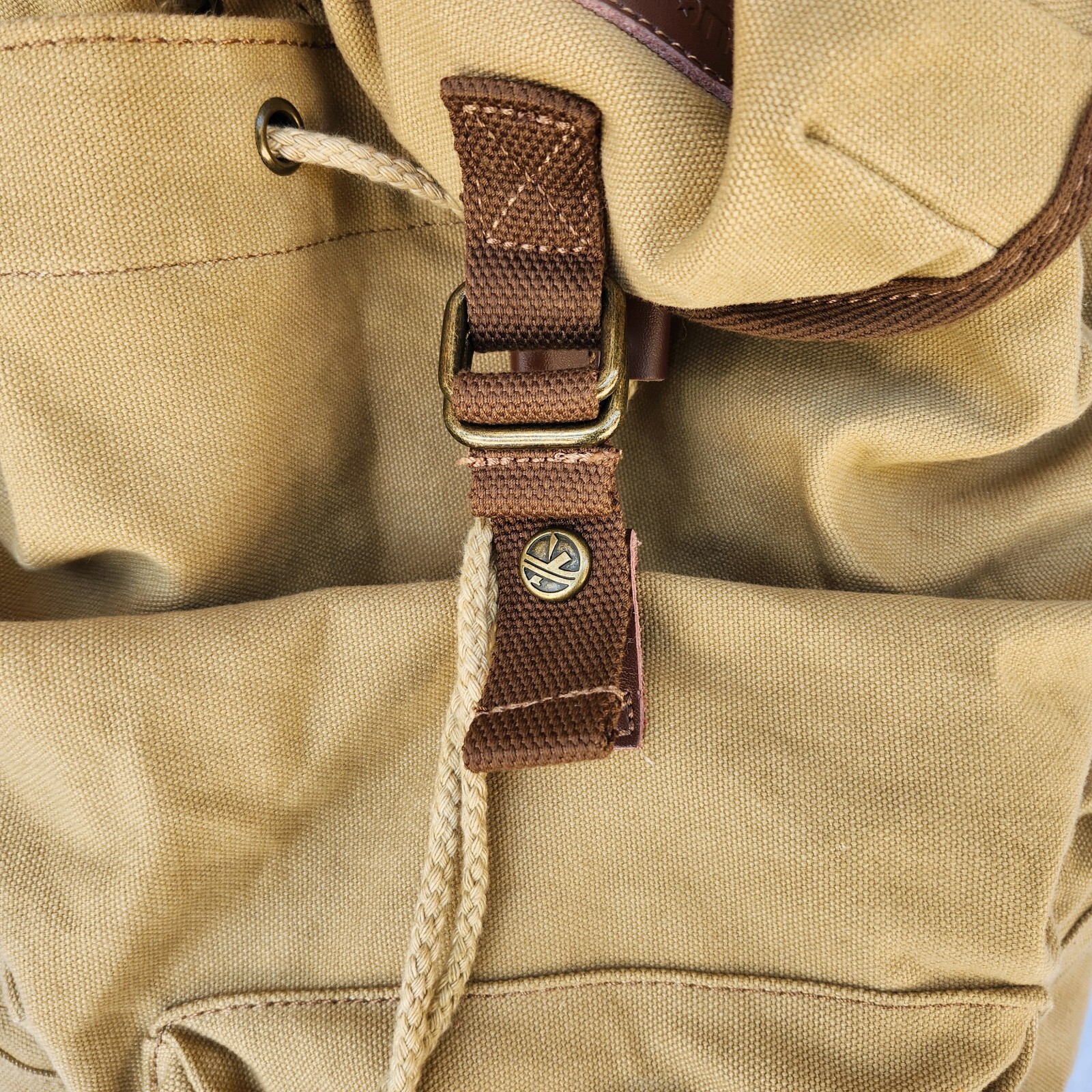 KOOLERTRON Canvas Backpack Camera Bag Guang Tong Brown w/Rain Cover – NWT