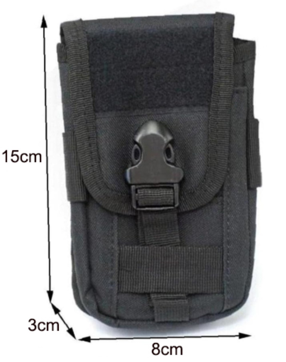 Molle Cellphone Holder BagTactical Molle Horizontal Zipper Pouch for Small Items