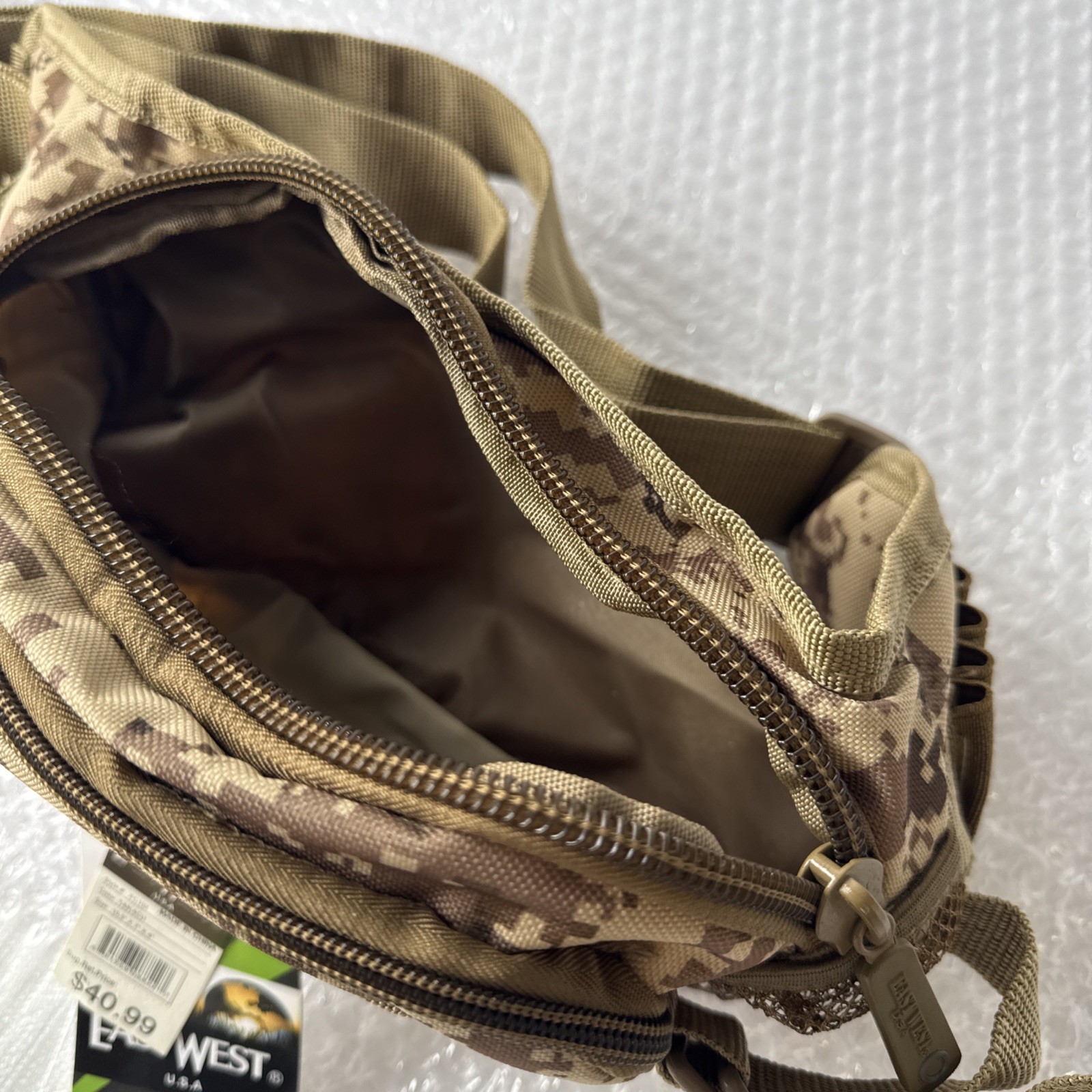 EastWest MOLLE Adjustable Army Print Strap Belt Bag 19.5” X 7” X 4”