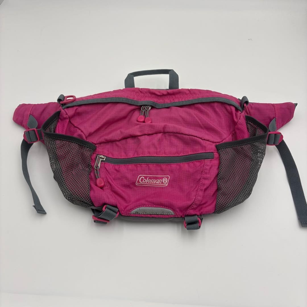 Coleman Pink Waist Pouch Y2K Body Bag