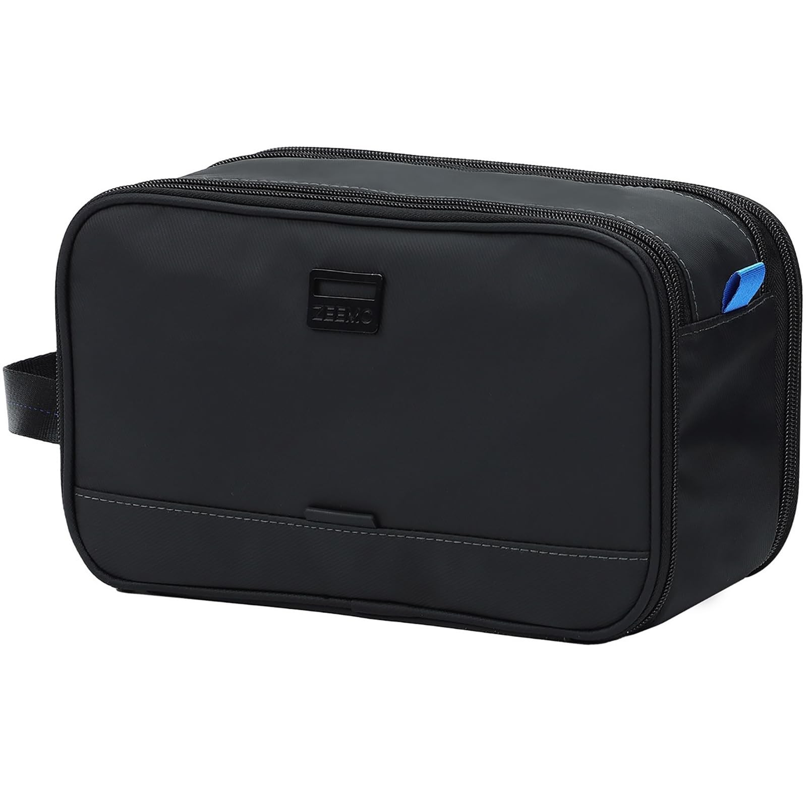 ZEEMO Travel Toiletry Bag for Men, Medium Water-Resistant Medium, Black