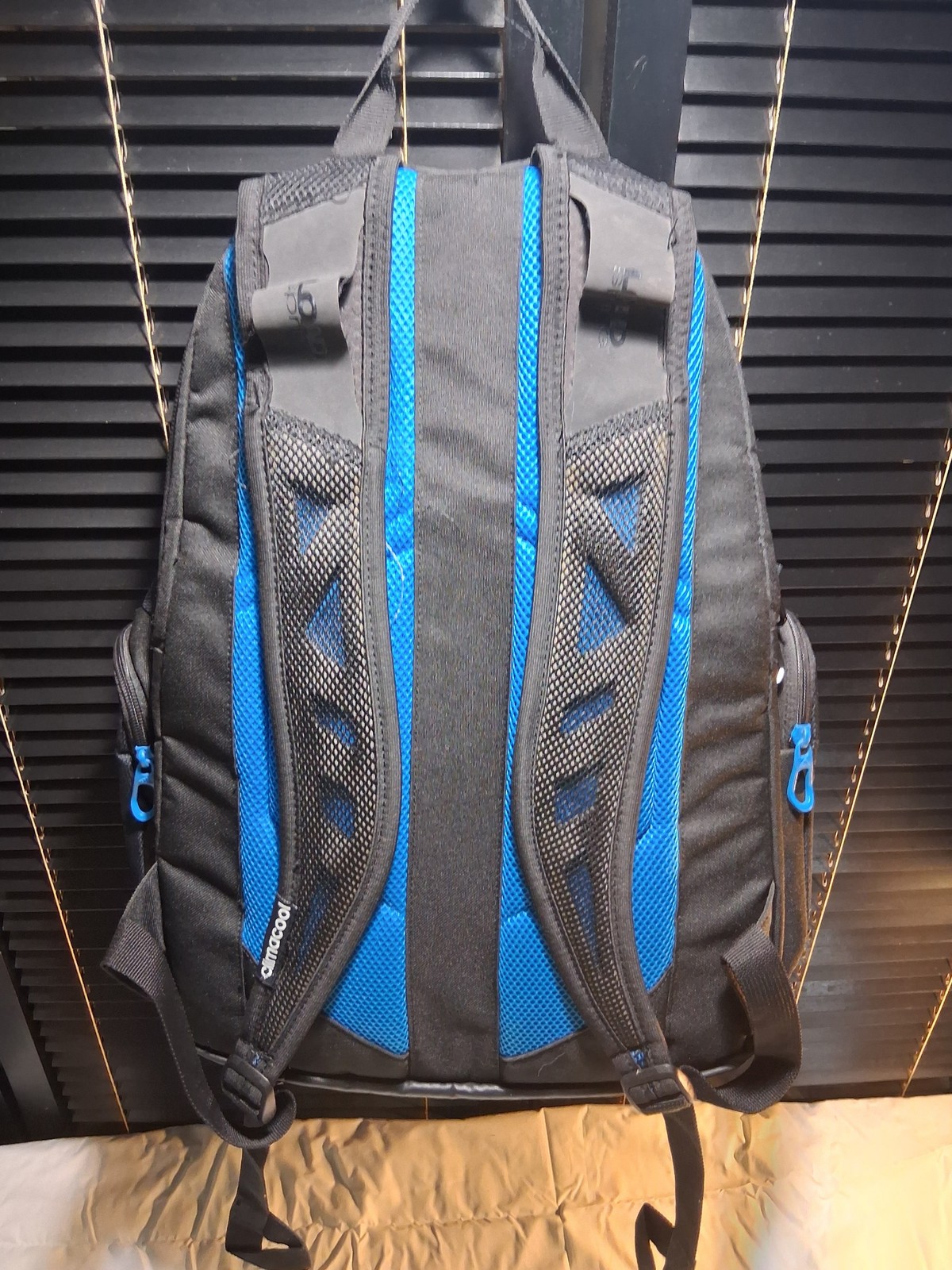 Adidas Backpack Black and Blue School Gym Travel (NEW)