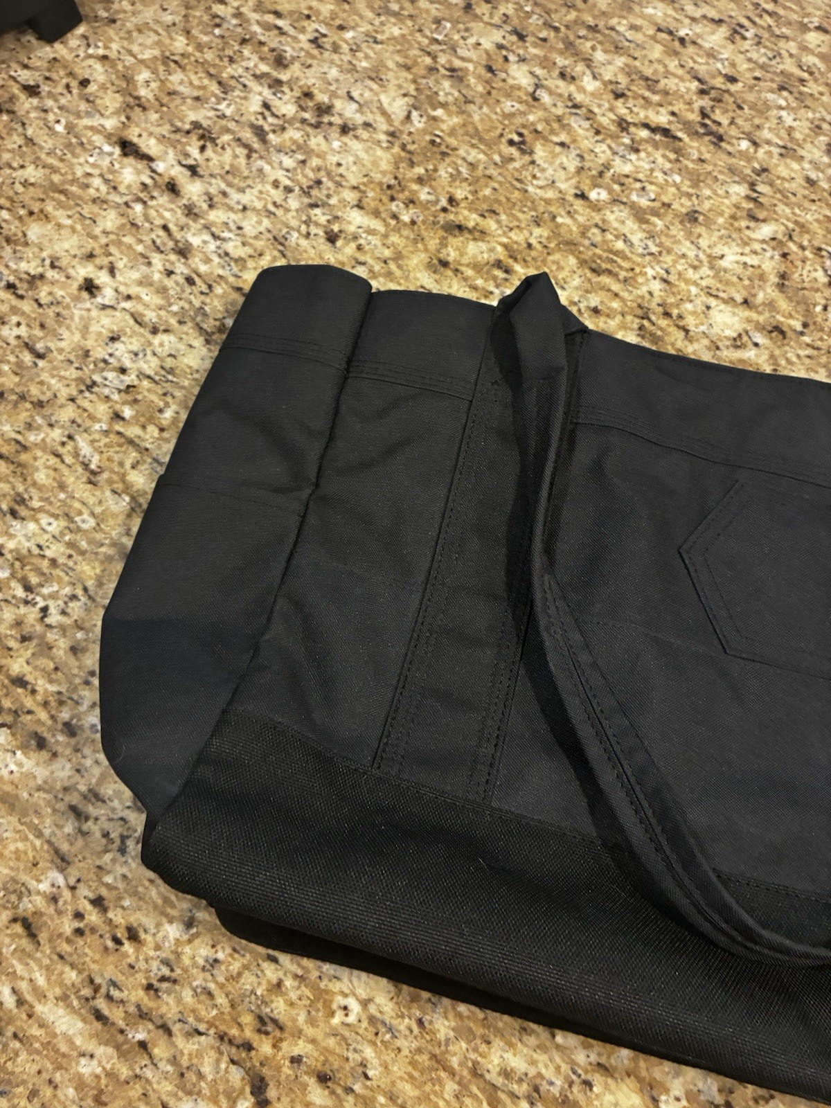 Carhartt Large Vertical Open Tote Bag Black Water Resistant Durable Work Tote