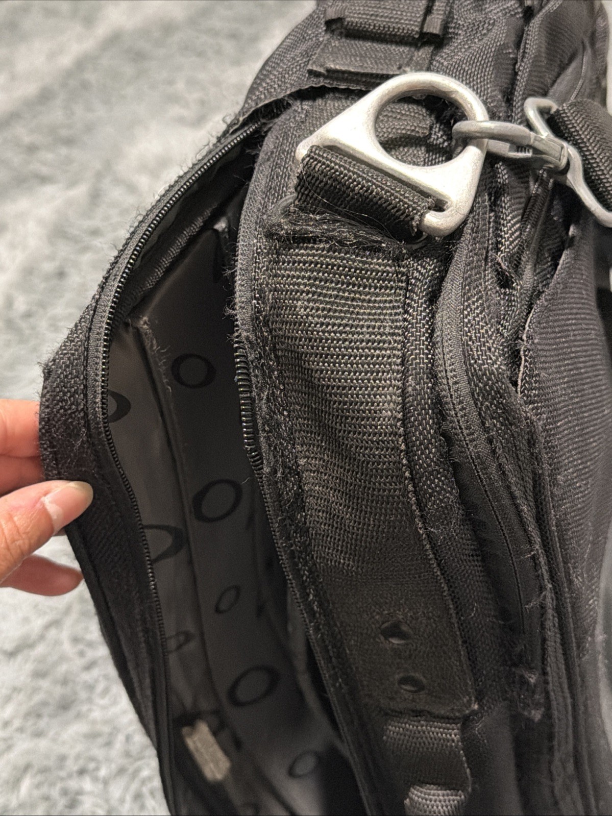 Y2K Oakley Software Computer 2.0 Bag Messenger Briefcase Tactical Black Nylon