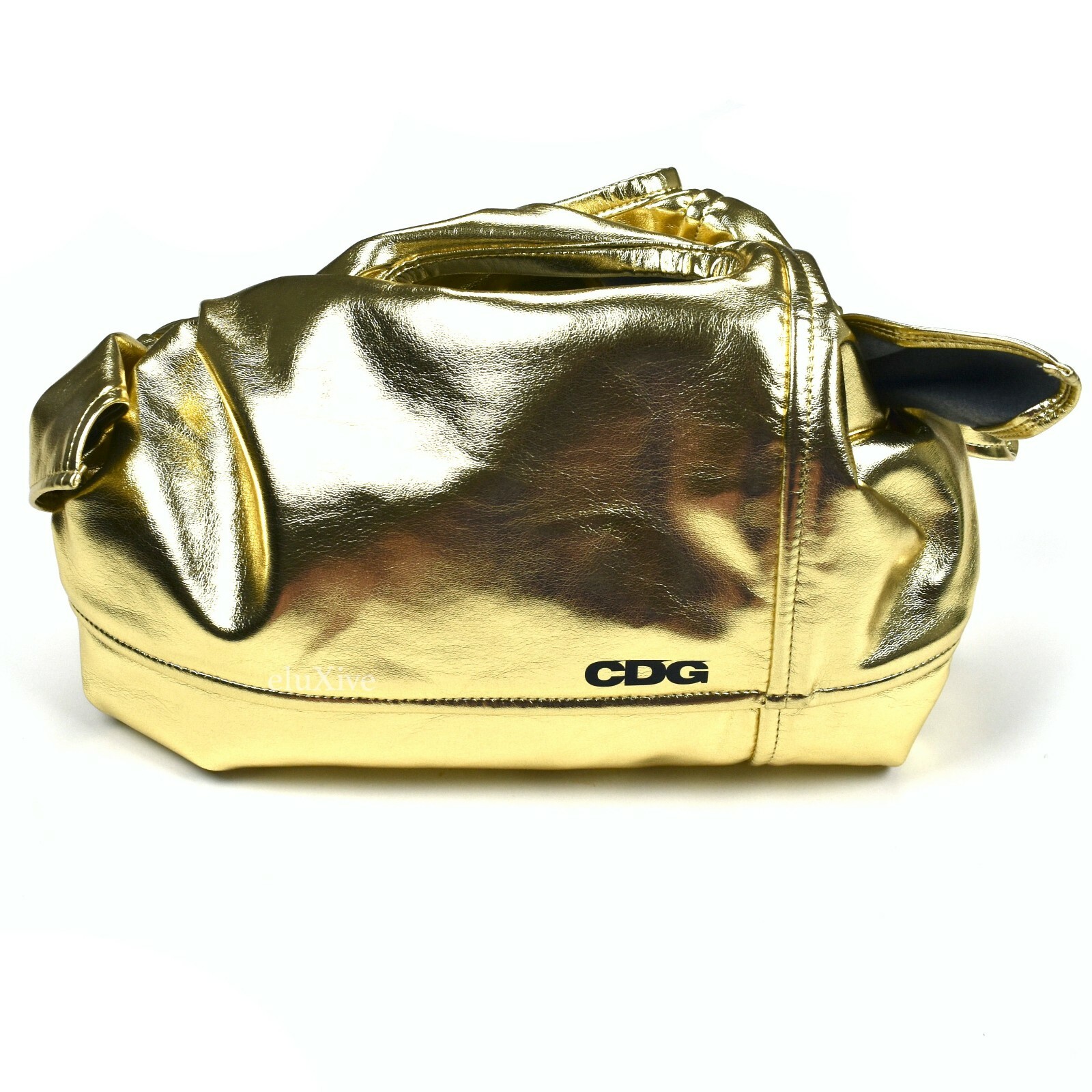 NWT Comme des Garcons CDG Metallic Gold Candy Wrapper Bag Japan AUTHENTIC