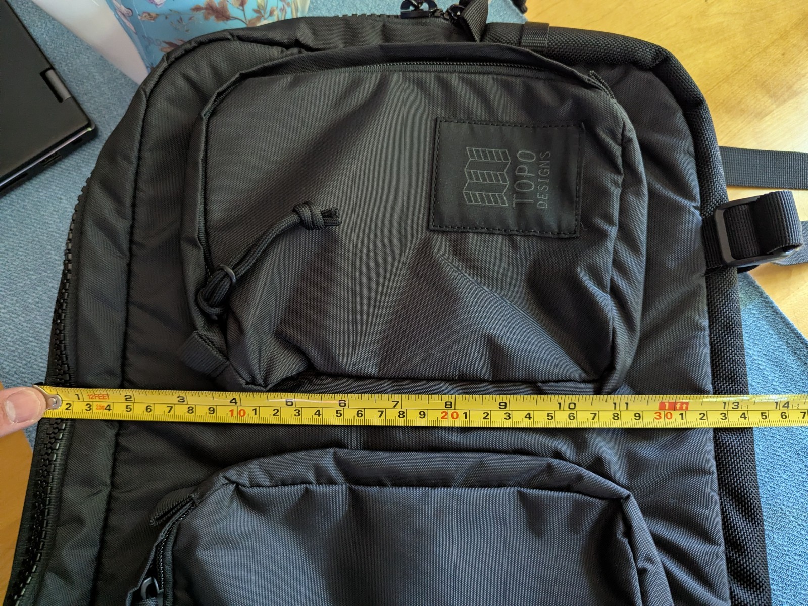 Topo Designs Global Briefcase 3-Way Backpack Laptop Bag NWOT Black Logo