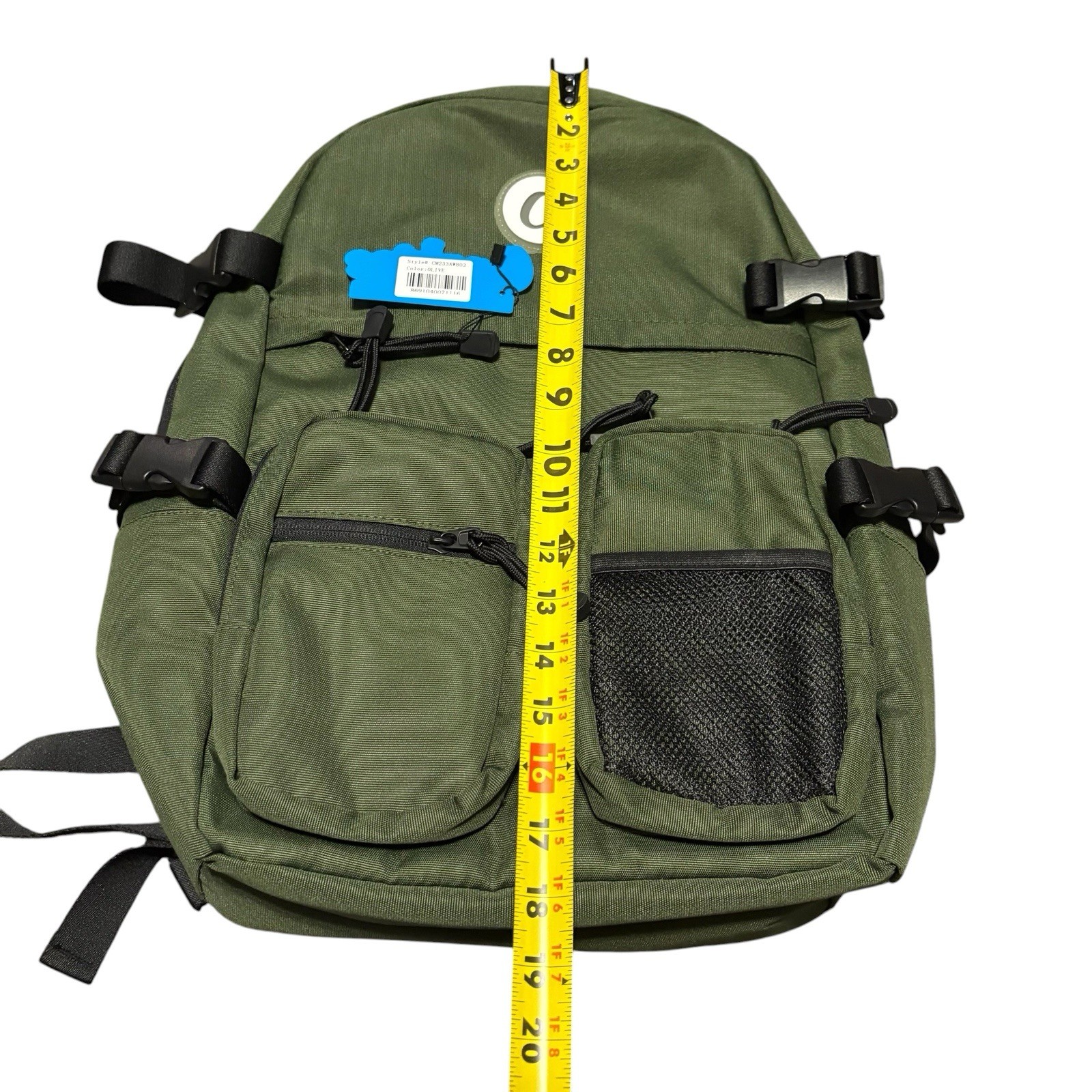 Cookies Maverick Utility Canvas Smell Proof Backpack Olive Green NWT